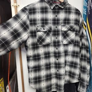 PTO b/w flannel reef quicksilver